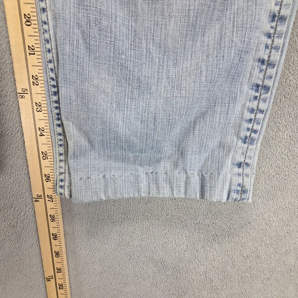 VTG Levis Engineered Jeans Blue Flap Pocket Two Horse Altered Hem Fits‎ 31x28